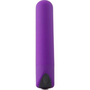  Фиолетовый мини-вибратор POWERFUL BULLET 
