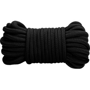 Черная веревка для связывания Thick Bondage Rope -10 м 