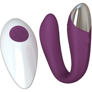  Фиолетовый вибратор для пар Fera с пультом ДУ 