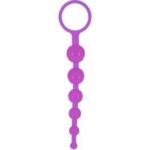  Фиолетовая анальная цепочка DRAGONZ TALE ANAL 20 см 