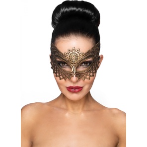  Золотистая карнавальная маска Фейт 