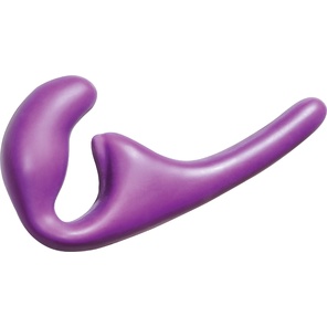  Фиолетовый безремневой страпон Seduction 20,5 см 