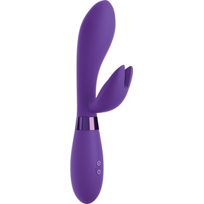  Фиолетовый вибратор-кролик #bestever Silicone Vibrator 21,2 см 