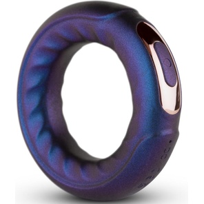  Фиолетовое эрекционное виброкольцо Saturn Vibrating Cock/Ball Ring 