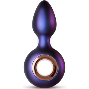  Фиолетовая анальная вибропробка Deep Space с кольцом-держателем 12,7 см 