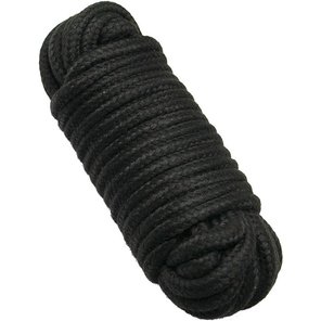  Черная верёвка для бондажа и декоративной вязки 10 м 