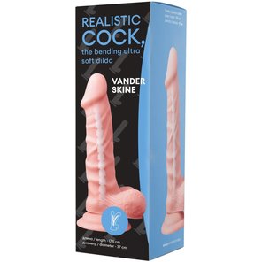  Телесный фаллоимитатор Vander Realistic Cock Bending Ultra Soft Dildo 6.7 17,5 см 