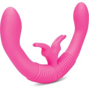  Розовый парный вибратор-кролик Together Vibes 35,6 см 
