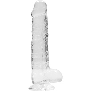  Прозрачный фаллоимитатор Realrock Crystal Clear 8 inch 21 см 