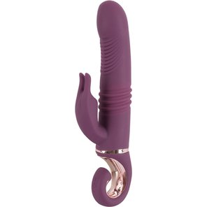  Фиолетовый вибратор-кролик Javida 25,5 см 