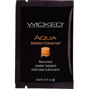  Лубрикант со вкусом соленой карамели Wicked Aqua Salted Caramel 3 мл 