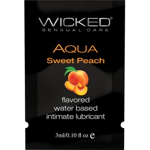  Лубрикант с ароматом спелого персика Wicked Aqua Sweet Peach 3 мл 