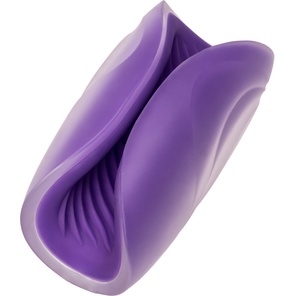  Фиолетовый рельефный мастурбатор Spiral Grip 