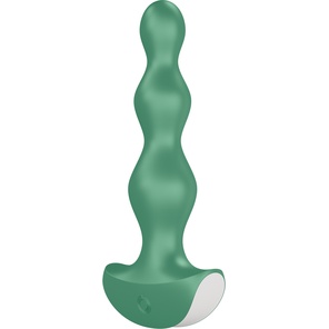  Зеленая анальная пробка с вибрацией Lolli Plug 2 14 см 