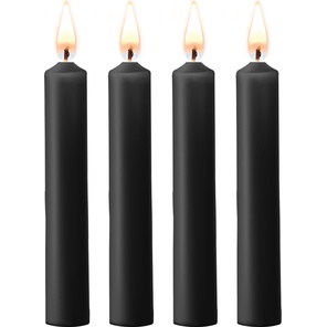 Набор из 4 черных восковых свечей Teasing Wax Candles 