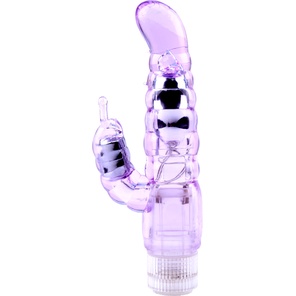  Фиолетовый вибратор-кролик My Dual Pleasure 21 см 