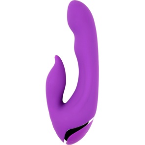 Фиолетовый вибратор-кролик Seduction 19,5 см 