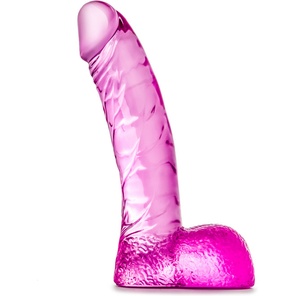  Ярко-розовый фаллоимитатор Ding Dong 14 см 