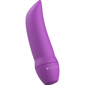  Фиолетовая вибропуля Bmine Basic Curve 7,6 см 