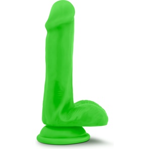  Зеленый фаллоимитатор 6 Inch Silicone Dual Density Cock with Balls 15,24 см 
