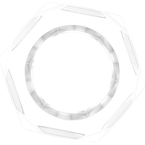  Прозрачное эрекционное кольцо-шестигранник Nust Bolts Cock Ring 