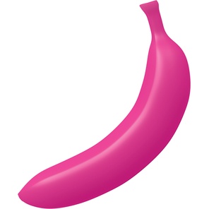  Розовый вибратор-банан Oh Oui! 17,5 см 