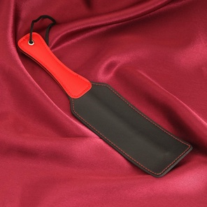  Черная шлепалка Хлопушка с красной ручкой 32 см 