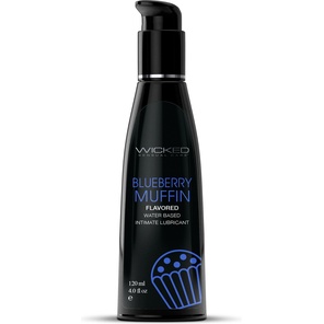  Лубрикант на водной основе с ароматом черничного маффина Wicked Aqua Blueberry Muffin 120 мл 
