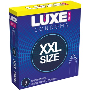  Презервативы увеличенного размера LUXE Royal XXL Size 3 шт 