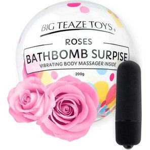  Бомбочка для ванны Bath Bomb Surprise Rose вибропуля 