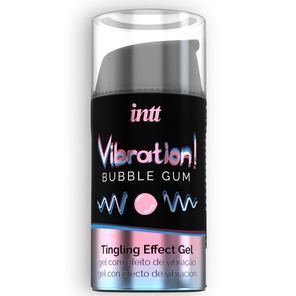  Жидкий интимный гель с эффектом вибрации Vibration! Bubble Gum 15 мл 