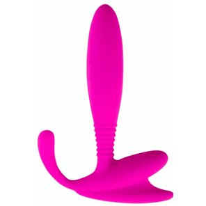  Розовый стимулятор простаты Beginner P-Spot Massager 12 см 