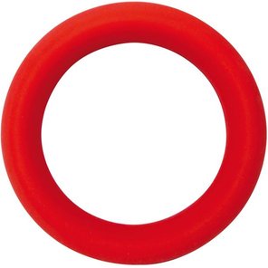  Красное эрекционное кольцо на пенис POWER PENISRING LARGE 