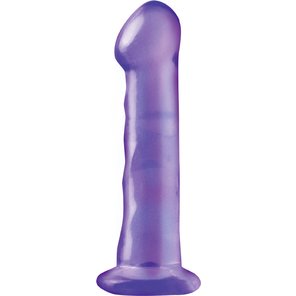  Полупрозрачный фиолетовый фаллоимитатор Basix 16,5 см 