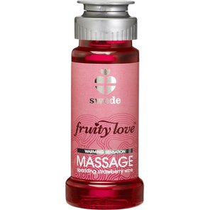  Лосьон для массажа Swede Fruity Love Massage Sparkling Strawberry Wine с ароматом клубничного вина - 