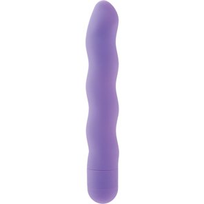  Сиреневый вибратор First Time Power Swirls Purple 18,5 см 