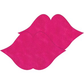  Розовые пестисы на грудь в форме губ 
