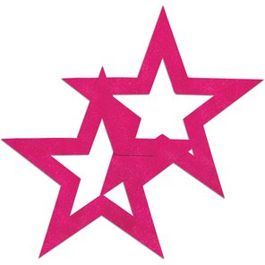  Розовые пестисы в форме звёзд 