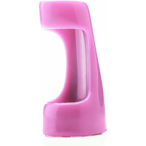  Розовая вибронасадка-эректор на пенис Vibrating Sleeve 