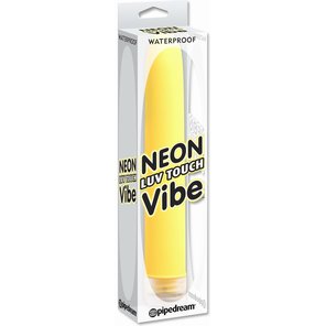  Желтый водонепроницаемый вибратор Neon Luv Touch Vibe 17 см 