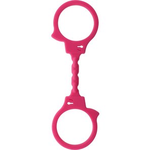  Розовые эластичные наручники STRETCHY FUN CUFFS 
