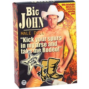  Надувная секс-кукла Big John с виброфаллосом 