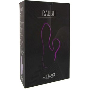  Фиолетовый мини-вибратор с клиторальным стимулятором JOJO Rabbit 11 см 