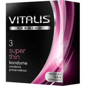  Ультратонкие презервативы VITALIS PREMIUM super thin 3 шт 