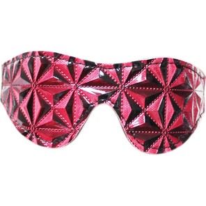  Красная маска на глаза с геометрическим узором Pyramid Eye Mask 