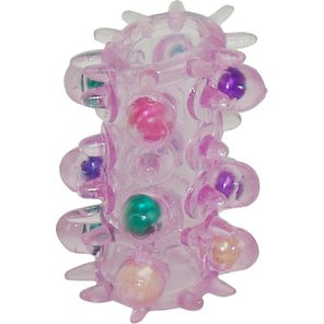  Рельефная насадка с бусинами и шипами 5,3 см 