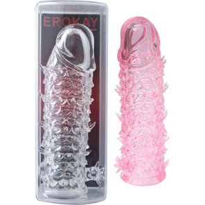  Розовая насадка на пенис Scale 