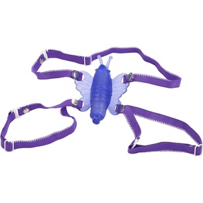  Фиолетовая вибробабочка на ремешках Micro Wireless Venus Butterfly 