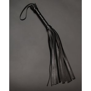  Чёрная кожаная плеть с 17 хвостами 40 см 