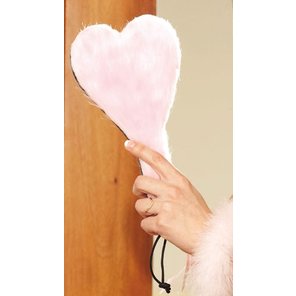  Розовая шлёпалка в форме сердца 